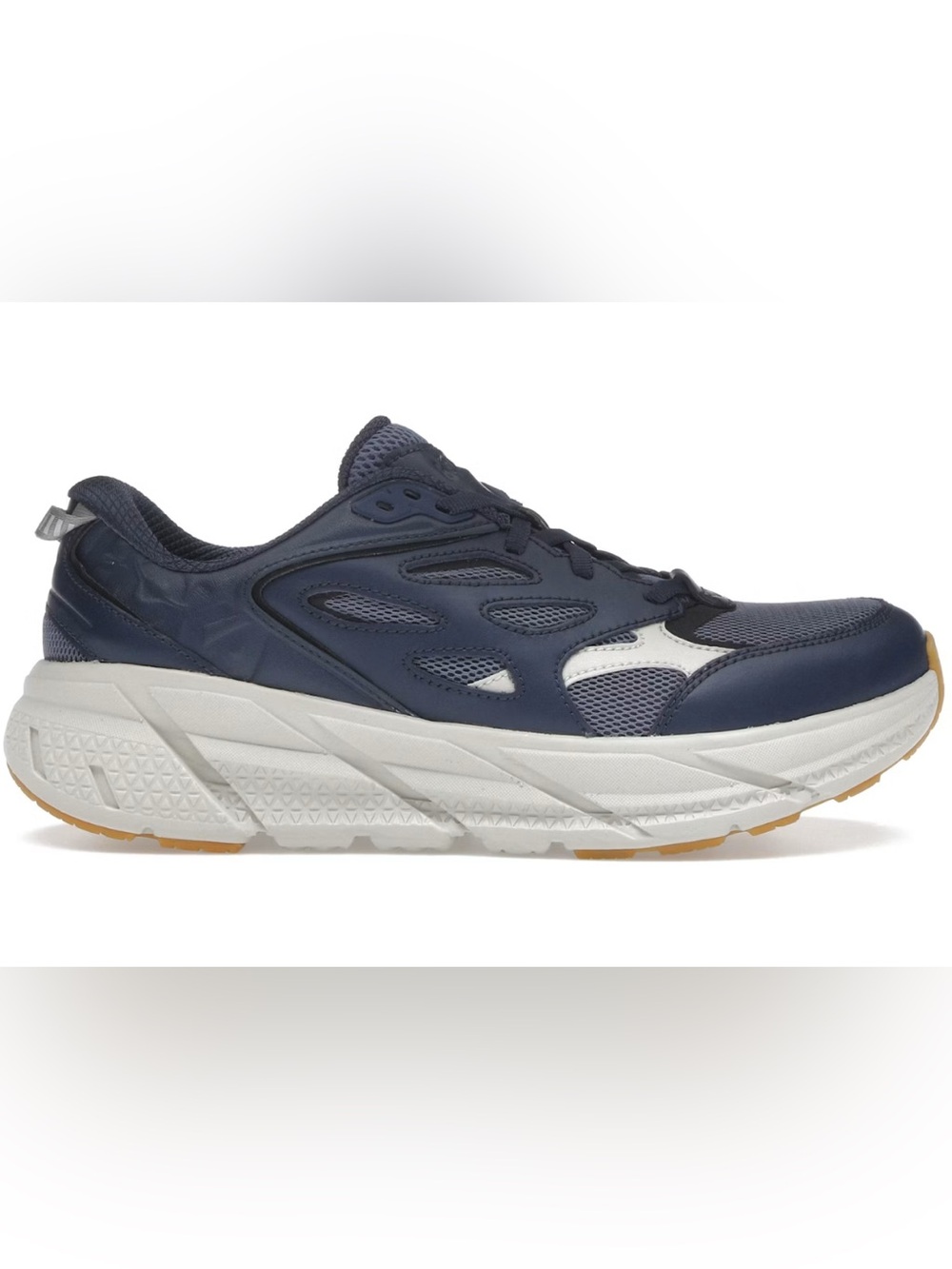 HOKA Clifton L Shoes Sneakers Varsity Navy Sesame Gum Soles - 10.5